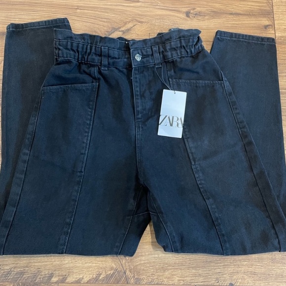 Zara Denim - Zara Sweet Paper Bag High Rise Jeans